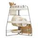 Kitchen sink corner storage rack dish rack drain rack