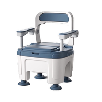 TIWARM TIWARM Extra Thick Elderly Room Toilet Bedside Deodorizing Portable Removable Toilet