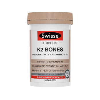 Swisse k2 calcium vitamin d3 ສຸຂະພາບກະດູກ ຜູ້ໃຫຍ່ ແລະ ຜູ້ສູງອາຍຸ ເສີມ calcium calcium ເມັດ 90/150 ເມັດ