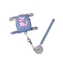 (Self-operated) Small Dog Vest Type Harness Dog Leash Pomeranian Cat Puppy Puppy Dog Walking to Prevent Escape