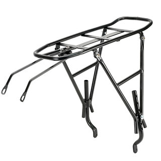 教授单车后座货架山地公路自行车碟刹通用载人物钢制加粗行李尾架