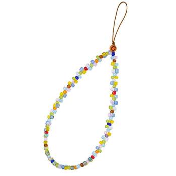 Japanese and korean ins style colored rice bead lanyard