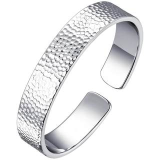 GSUNG platinum PT950 hammer pattern solid bracelet