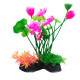 Fire red illusion simulated water plants decorative landscaping