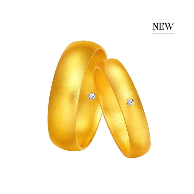 DR Lifetime Series God-given Wedding Ring Gold Diamond Ring QM0235/QW0235