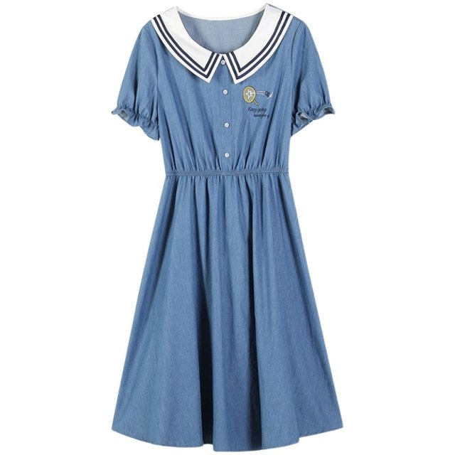 Girls' denim skirts for middle school students