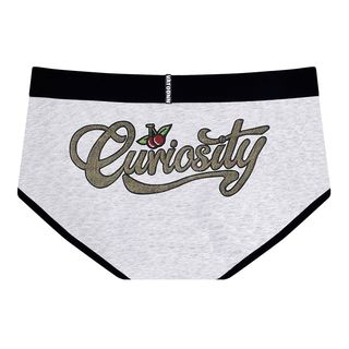 卡通女生内裤纯棉三角中腰收腹高弹宽腰带防摩擦抗菌底裆字母印花