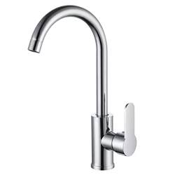 Stainless Steel Kitchen Faucet with Hot and Cold Water, Household Anti-Splash Two-In-One Sink for Washing Vegetables, Single Cold Water Sink for Washing Dishes