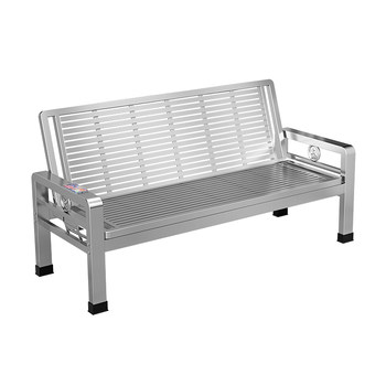 304 multifunctional stainless steel sofa bed home living room thickened stainless steel sofa chair outdoor bench row chair