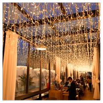 LED ice strip lights curtain lights starry sky string lights outdoor lighting engineering waterproof lights shopping mall wedding decoration