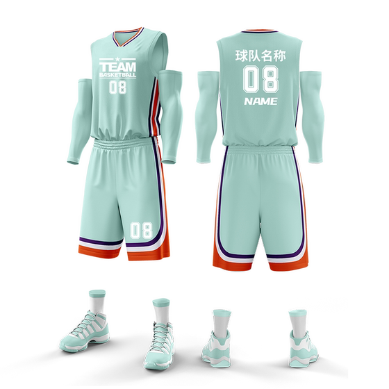
Basketball training suit men's custom student competition team uniform printing quick drying breathable sports vest jersey customization