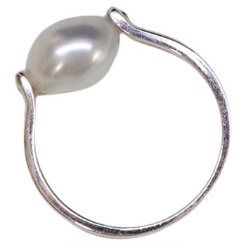 Ins style keshi925 silver simple ring