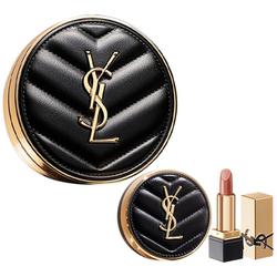 진짜 YSL 세인트 로랑 뉴 가죽 에어 쿠션 BB 크림 액체 재단 컨실러 화장품 선물을위한 선물