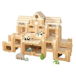 Zhiku Castle Luban Tenon Town Blocks Original Boat Innocence Little Architects Building Block House Fighting Game Wooden Toys