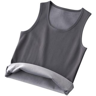 Warm vest for men in autumn and winter wear plus velvet and thicken