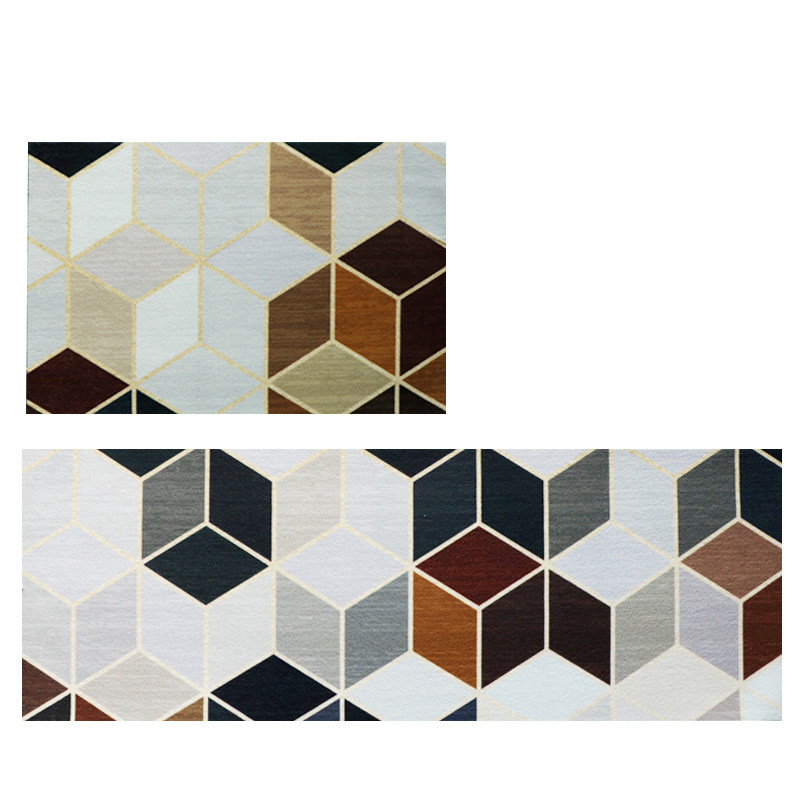 Long kitchen mat, non-slip, oil-proof, wipeable and washable