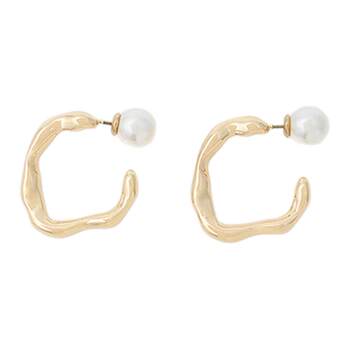 Moussy 2026 Spring New Product Unique and Personalized Polygonal Irregular Earrings 010Isa56-6501