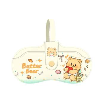 Cute magnetic fastener glasses bag sunglasses protection bag