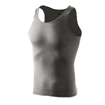 Celebrity Aaron Kwok's Concert-Style Tank Top for Men, Wide Square Neckline, Pure Cotton, Breathable, Sweat-Absorbent, Quick-Drying, Trendy