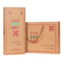 Baishaxi Authentic 9101 Green Brick Tea 30th Anniversary Edition 1 7kg Dark Tea Hunan Anhua Tea