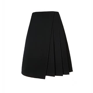 Mid-skirt pleated skirt A-shaped hip thigh thick skirt for women
