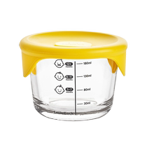 (Self-operated) LOCK&LOCK complementary food box glass steamed egg bowl fresh storage box baby baby tableware complementary food bowl