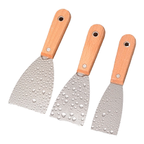 Huile Gris Knife Acier inoxydable Shovel Knife Branché sur le mur de lair pur Filling Slit Small Scraper Smeared Knife Putty Knife couteau Knife Paint Tool