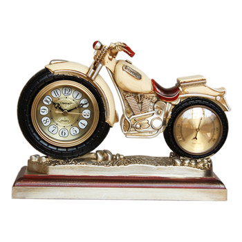 Living room clock european retro personalized creative motorcycle
