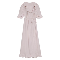 SNIDEL HOME spring and summer sweet ruffled short-sleeved strappy dress SHFO224013
