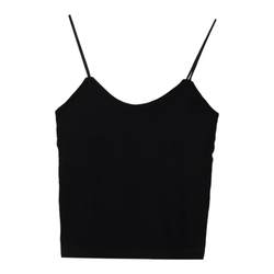 Xinbangbangmei back vest bra all in one short style outer bottoming vest for women with white padded straps