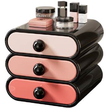 Desktop cosmetic storage box drawer style high-end feeling