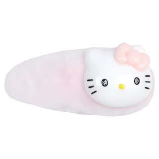 少女心甜妹秋冬儿童毛绒发卡KT发夹粉色刘海侧边夹小众发卡一字夹