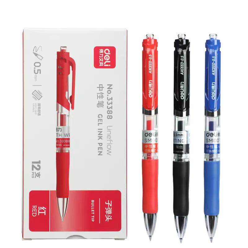 Press firmly and the gel pen dries quickly and keeps inking