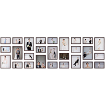 Print photos to make photo wall decoration without punching company American style living room one wall wall photo frame creative combination