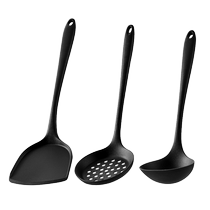 Silicone spatula non-stick special spatula food grade high temperature resistant cooking spatula soup spoon colander kitchen utensil set 2018