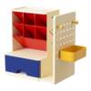 Flexible retractable hole board book stand with oblique insertion pen holder