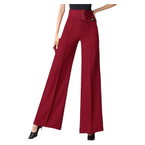 Collection of red ballroom dance pants multi-style Latin dance pants high-waisted womens dance pants womens dance-specific pants