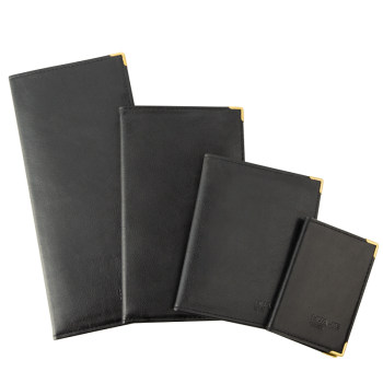 Leather business card book large capacity card bag storage book