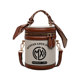 Retro letter print women's bucket bag crossbody handbag