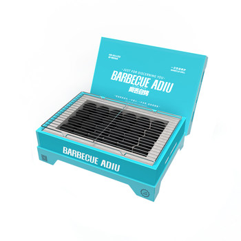 Disposable barbecue grill user charcoal outdoor small