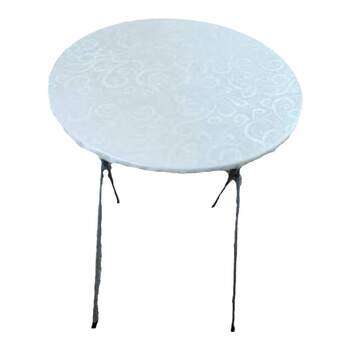 Round table cover small table cloth waterproof table cushion elastic turntable cover Round table cover small table cloth waterproof table cushion elastic turntable cover