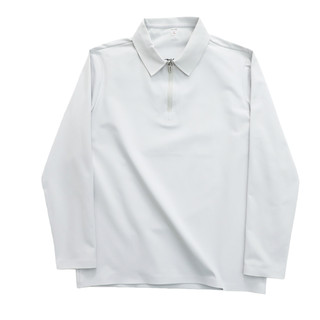 Outdoor function, ultra-fine warm velvet, 3d cutting + taped lapels, autumn men's half-zip long-sleeved bottoming polo shirt