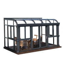 Earnest money New Haoxuan doors and windows balcony sunshine custom room design Villa terrace window courtyard glass shed customization