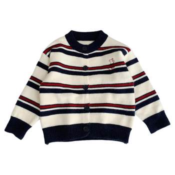 Boys' spring and autumn sweater cardigan jacket, fashionable and versatile Boys' spring and autumn sweater cardigan jacket, fashionable and versatile