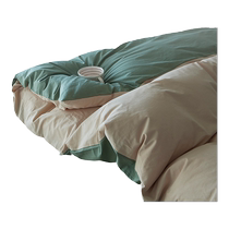 MUJI Nordic pure cotton quilt cover single piece cotton quilt cover double 150x200x230 single 1 5m quilt