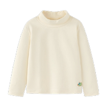 Mini Balabala boys and girls long-sleeved T-shirt baby childrens winter soft stretch high-neck bottoming T-shirt