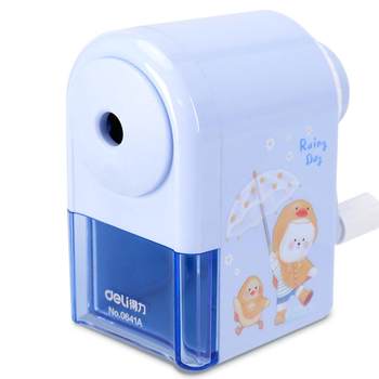 Deli stationery pen sharpener manual children student cartoon