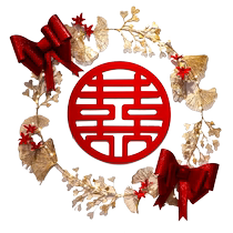 Wedding room decoration set for the mans wedding new house bedroom door with 囍 decoration wedding supplies collection wedding happy calligraphy stickers