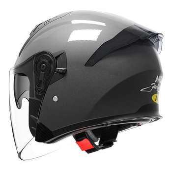 Double mirror half helmet motorcycle safety helmet