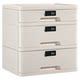 Cream style bedroom PP large capacity plastic with lock